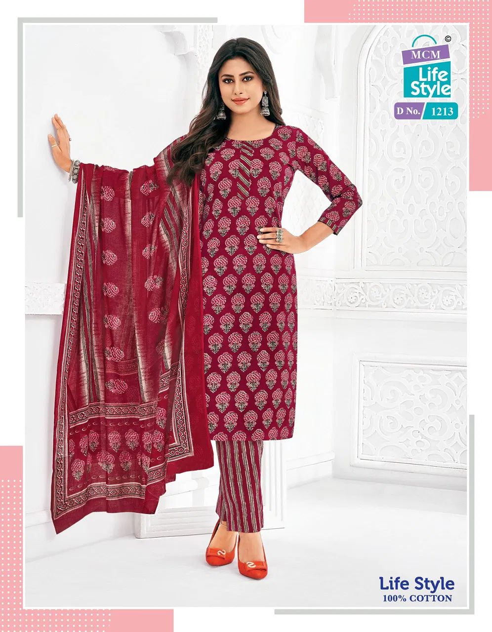 Lifestyle Vol 12 By Mcm Printed Cotton Kurti With Bottom Dupatta Exporters In India